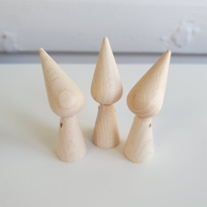 Wooden Peg Dwarf Cone with Armhole