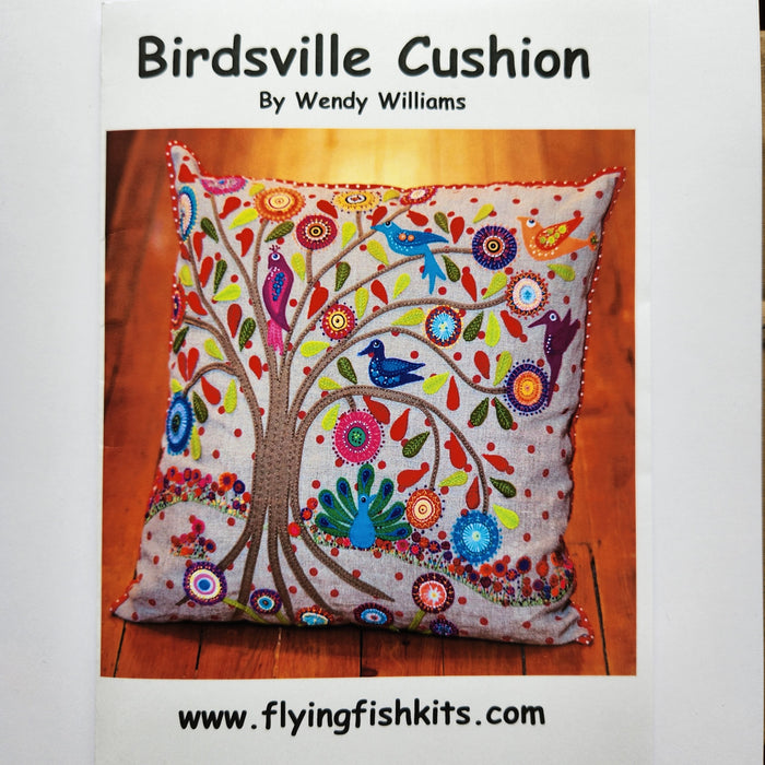 Wendy Williams Flying Fish Kits Birdsville Cushion Hard Copy Pattern