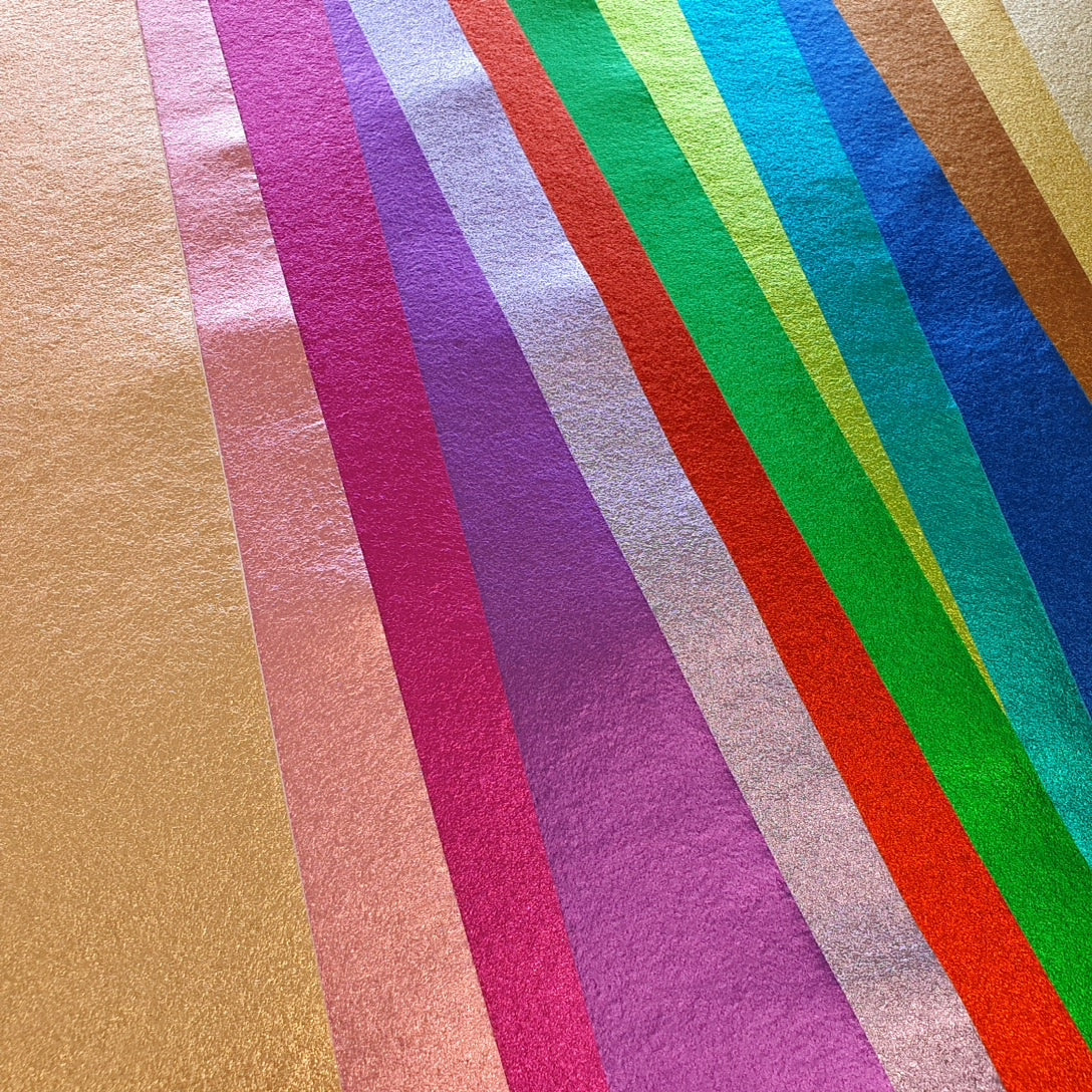 Seven Brand New Metallic Wool Felt Colours Out Now! — My Felt Lady