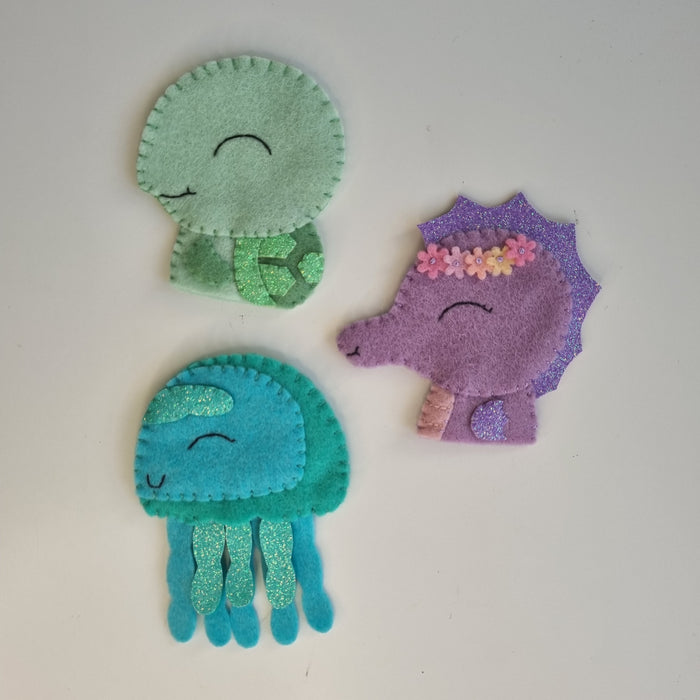🎁 My Felt Lady Into the Deep Finger Puppets Set 1 Printed Sewing Pattern (100% off)