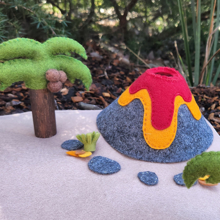 🎁 My Felt Lady Dino World Playset Series Volcano and Palm Tree Printed Sewing Pattern (100% off)