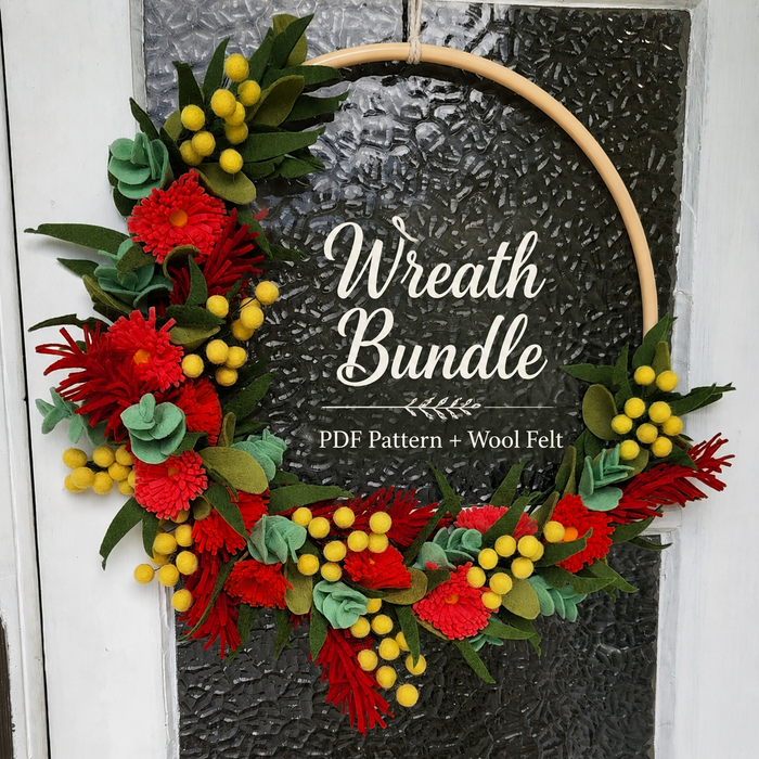 Australian Flora Blossoms Wreath Bundle