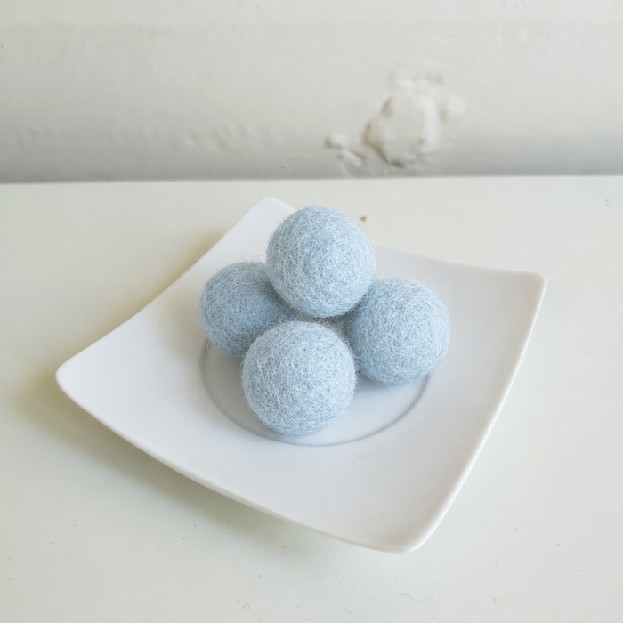 100% Wool Felt Balls 2cm (3/4") - Cloud Blue COMING SOON