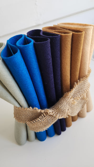 Soft Autumn Evenings Wool Felt Bundle