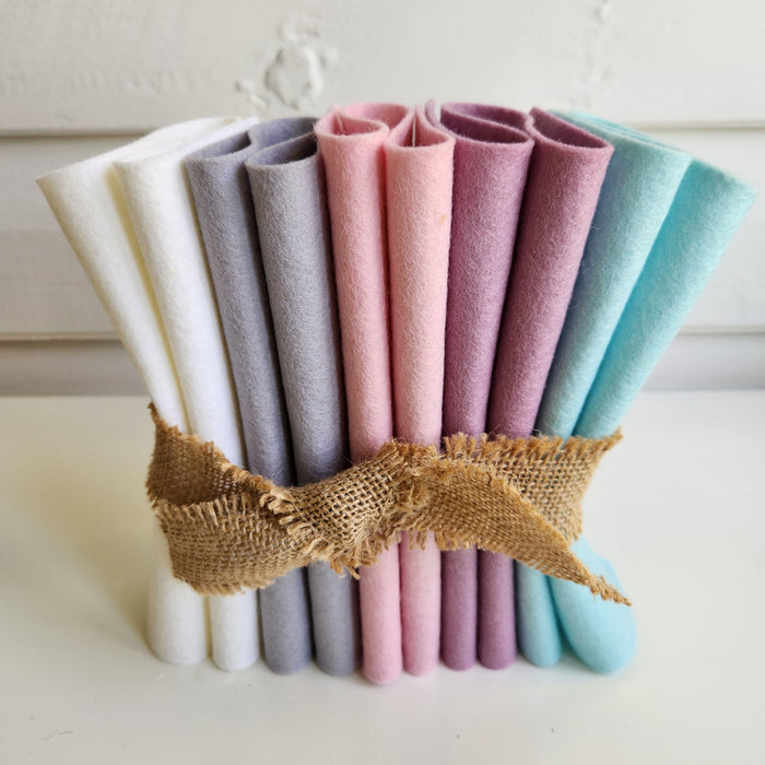 Soft Bunny Tails Wool Felt Bundle