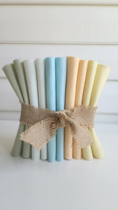 Sunwashed Pastels Wool Felt Bundle