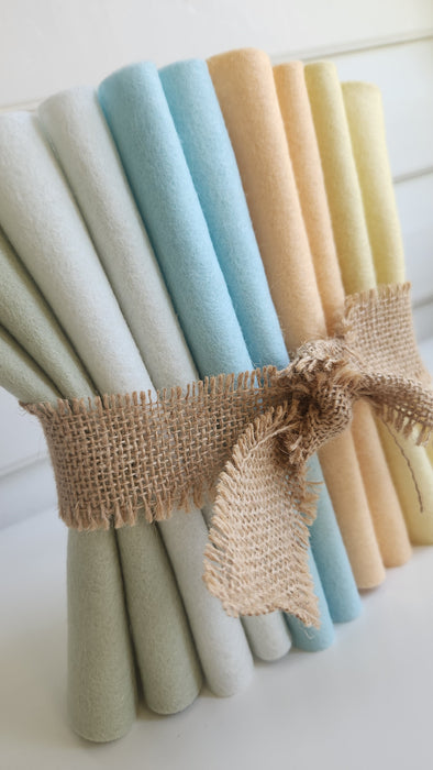Sunwashed Pastels Wool Felt Bundle