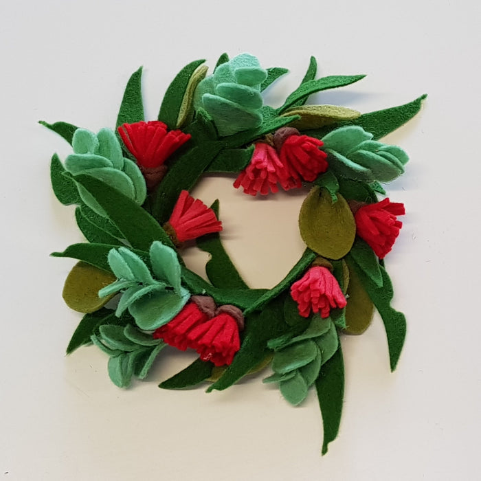 My Felt Lady Australian Felt Wreath Hoop Art Hard Copy Pattern