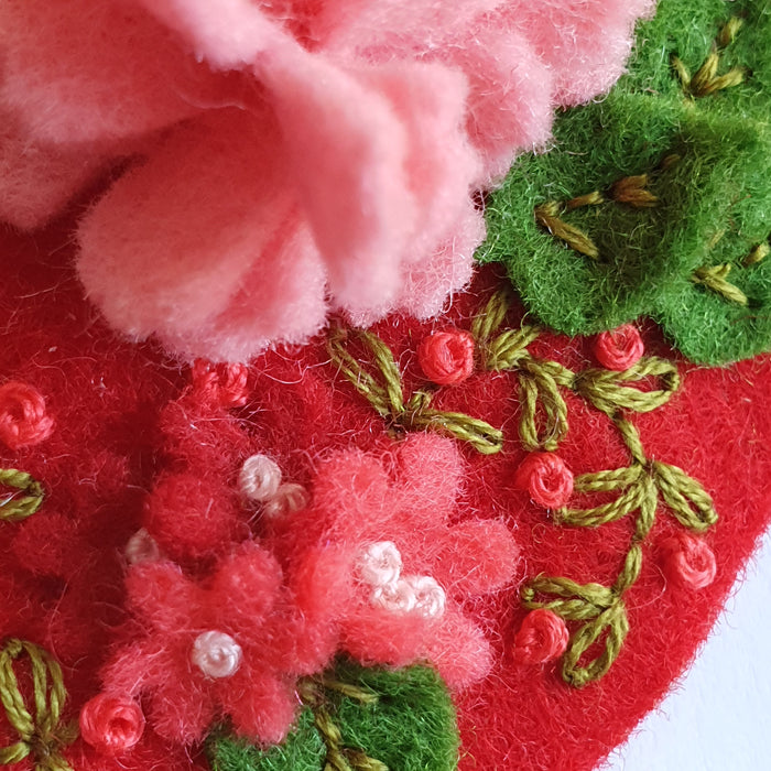 DIY Craft - My Felt Lady Heartfelt Wool Felt Bundle with Free Printed Copy of Pincushion Design