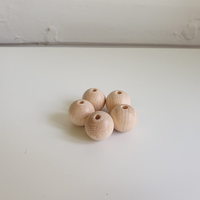 Wooden Beads 20mm Pack of 5
