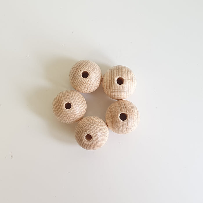 Wooden Beads 20mm Pack of 5