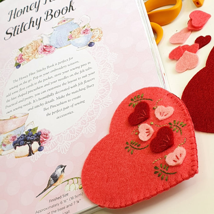 DIY Craft - My Felt Lady Heartfelt Wool Felt Bundle with Free Printed Copy of Bookmark Design
