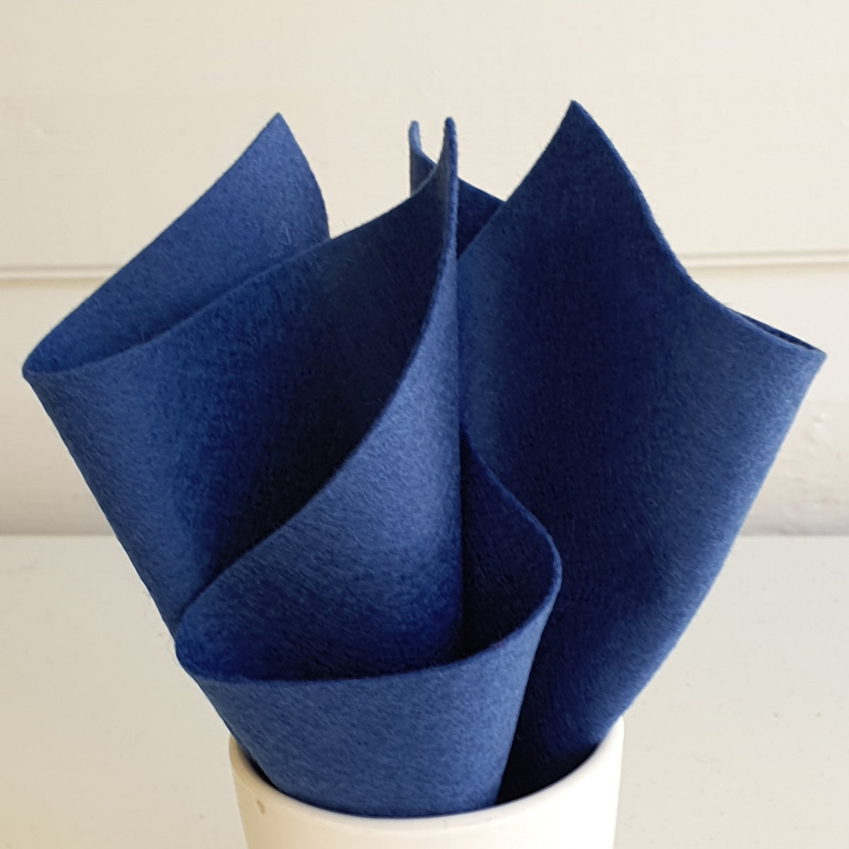 100 Percent Wool Felt Sheet in Color ROYAL BLUE - 18 X 18 Wool Felt Sheet  - Merino Wool Felt