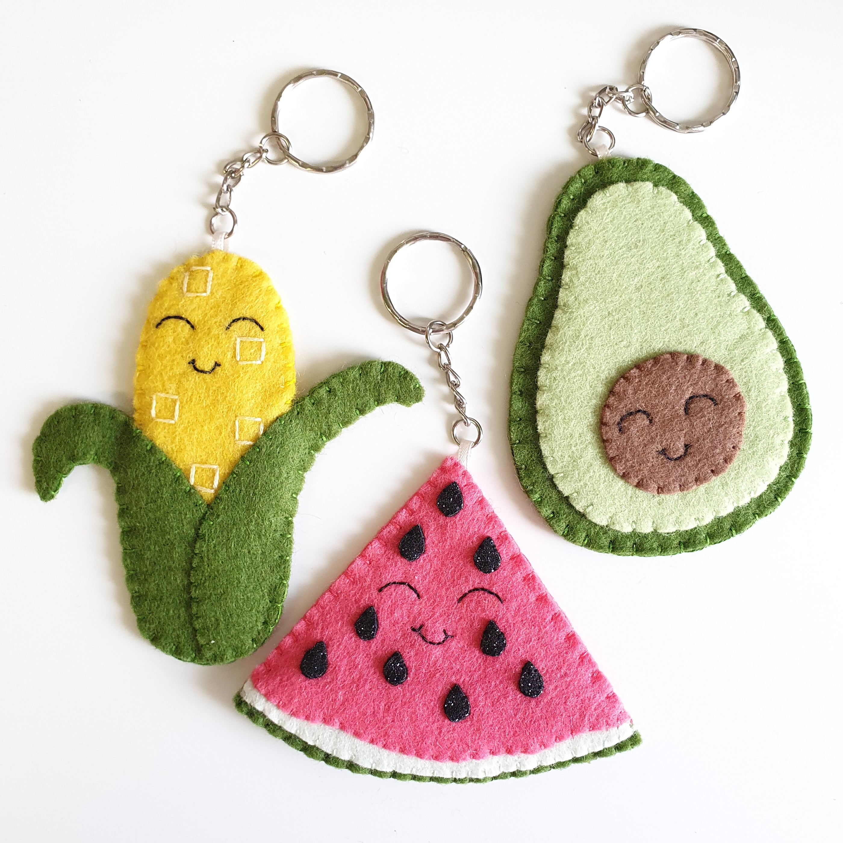 My Felt Lady Felty Fruit Friends Keyrings PDF Download Pattern