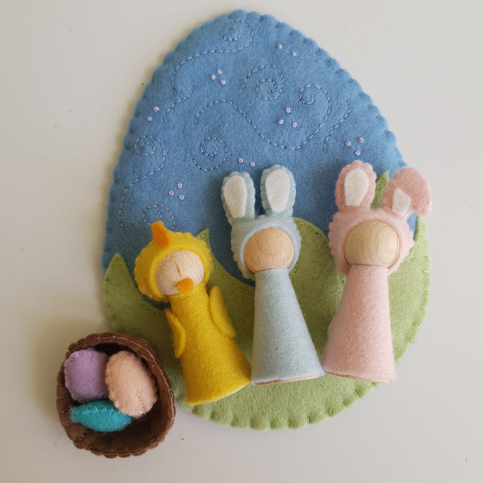 Flossy Rabbit and Friends Playset PDF Pattern