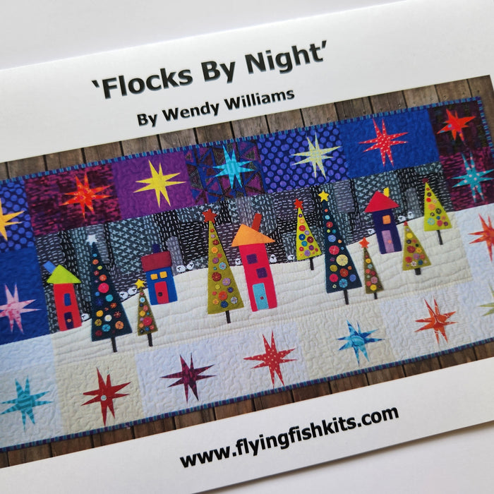 Wendy Williams Flying Fish Kits Flocks by Night Wendy Williams Hard Copy Pattern