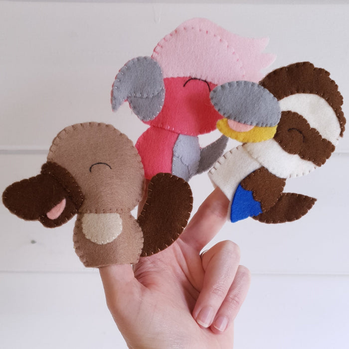 DIY Craft - My Felt Lady Australian Animal Finger Puppets Set 2