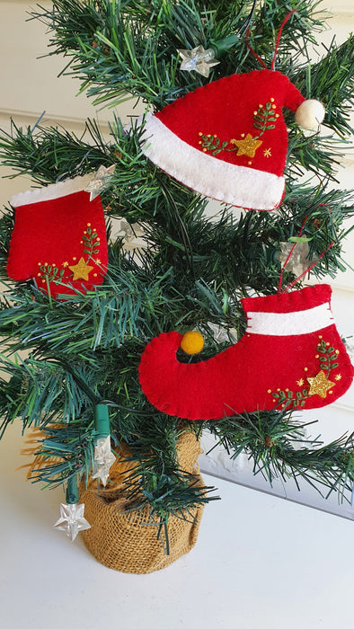 My Felt Lady Christmas Tree Ornaments Hard Copy Pattern