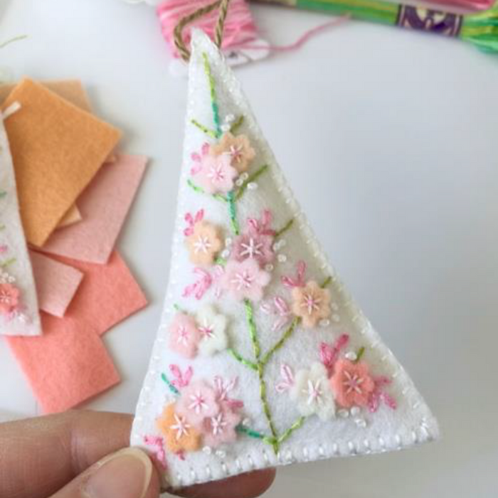Fabric & Ink Floral Tree Ornament