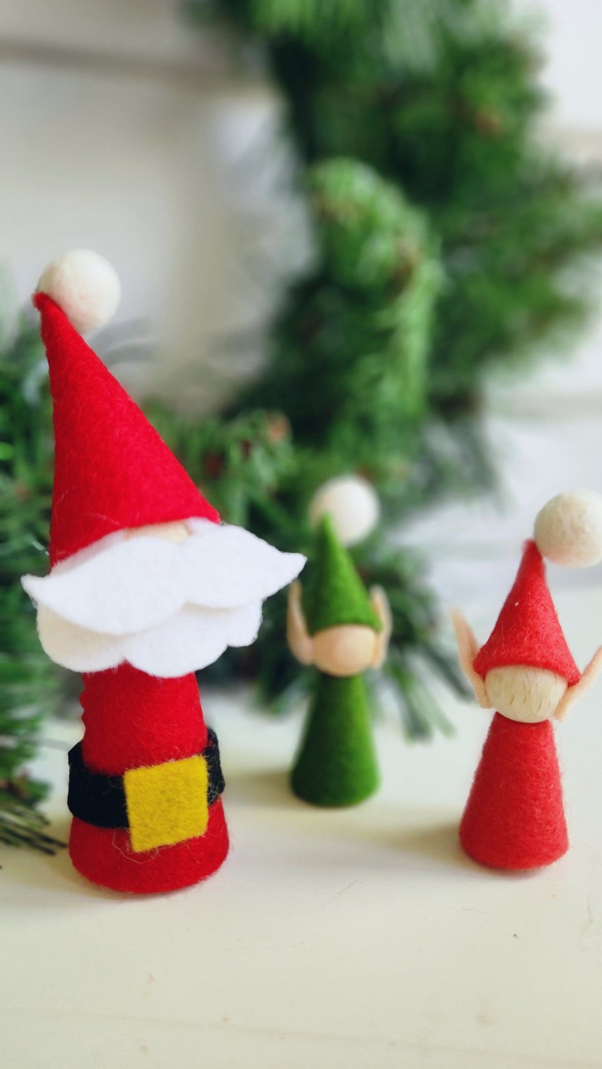 My Felt Lady Santa and His Little Elves PDF Download Pattern