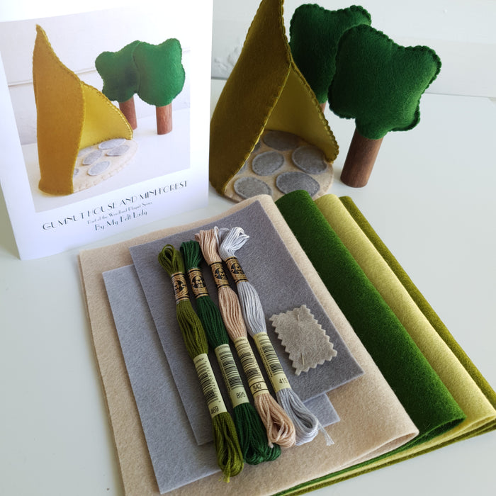 DIY Craft - My Felt Lady Woodland Gumnut Playhouse and Mini Forest