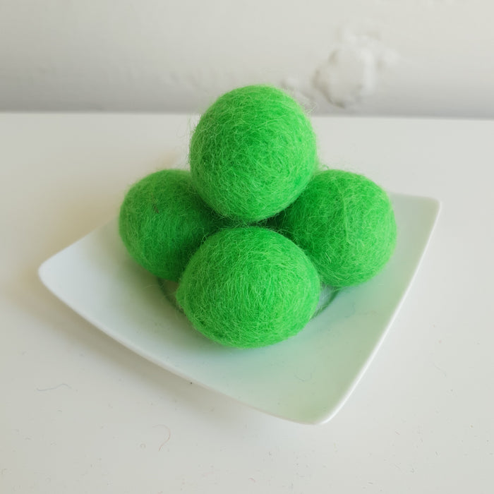 100% Wool Felt Balls 3cm (1.2") - Sea Green