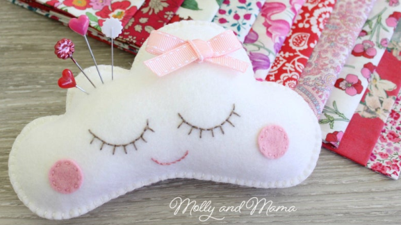 DIY Craft - Molly and Mama Sleepy Cloud Pin Cushion