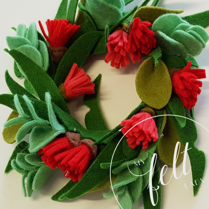 DIY Craft - My Felt Lady Australian Floral Wreath