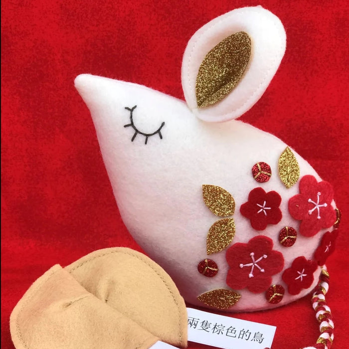 DIY Craft - Two Brown Birds Meiling Mouse Pincushion