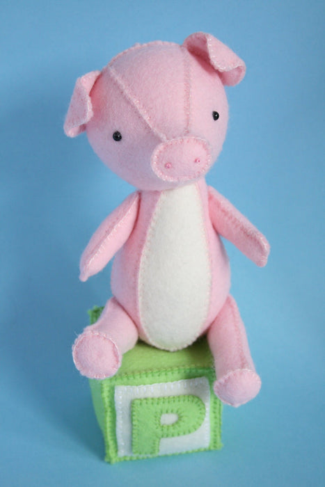 DIY Craft - Ric Rac P is for Pig