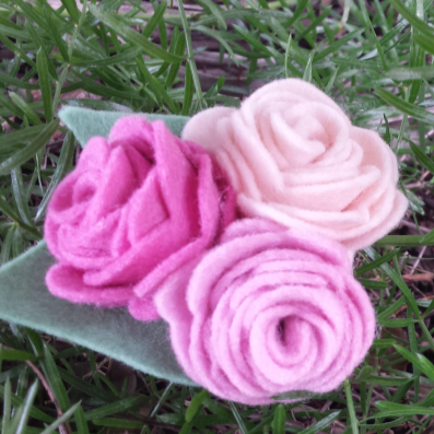 DIY Craft - My Felt Lady Wool Felt Flower Trio